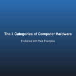 The 4 Categories of Computer Hardware Explained with Real Examples